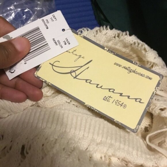 Vintage Havana Crochet  MiniDress (Size L) - Picture 6 of 7